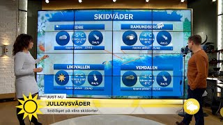 Härligt skidväder utlovas – på med varma kläder - Nyhetsmorgon (TV4)