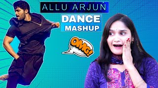 Allu Arjun Dance Mashup | Reaction - Stylish Star #AlluArjun - Allu Arjun Fan Channel  | Tazmun Rino