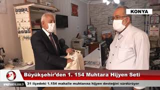 Büyükşehir’den 1. 154 Muhtara Hijyen Seti