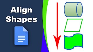 How to align shapes in google docs