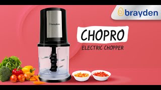 Brayden Chopro - Electric Chopper | 400ml Capacity | Dual Blade Technology