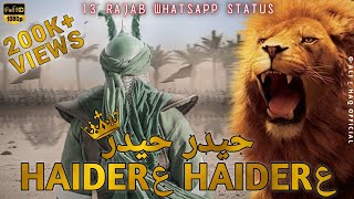Haider Haider | Wiladat E Maula Ali WhatsApp Status | Imran Abbas | 13 Rajab | Mola Ali Status