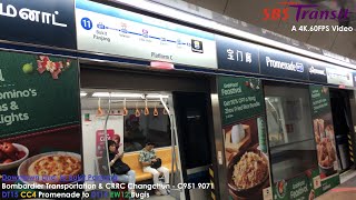 ⁴ᴷ⁶⁰ [DTL1 6 Years] SBS Transit, DTL Train Ride [Promenade → Bugis] - Bombardier C951 9071