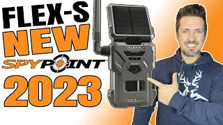 SpyPoint FLEX-S Cellular Trail Cam: Brand New for 2023! They Added a Solar Panel! First Look 👀