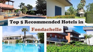 Top 5 Recommended Hotels In Fondachello | Best Hotels In Fondachello