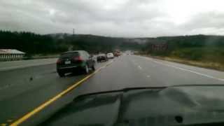 Driving through Sharpes Corner on SR 20