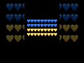 making ukraine flag with heart emojis