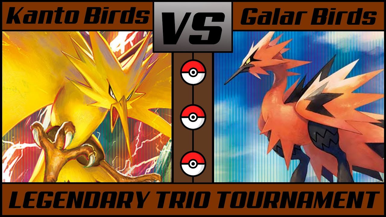 GALAR LEGENDARY BIRDS Vs KANTO LEGENDARY BIRDS | Legendary Trio Pokémon ...