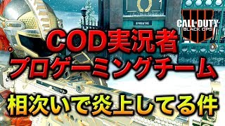 【BO4】プロゲーミングチームのTwitterや実況者の炎上騒ぎが相次いでる件について