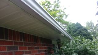 Water getting behind the gutter
