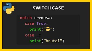 Como fazer SWITCH CASE no PYTHON para iniciantes