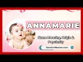 Annamarie - Baby Girl Name Meaning, Origin & Popularity - RandomNames.com