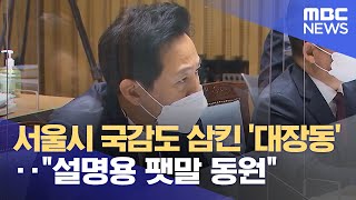 서울시 국감도 삼킨 '대장동'‥\