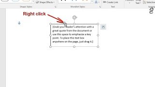 How to remove the outline of a text box in Word
