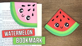 How to Make a Watermelon Bookmark - Corner Bookmark Ideas