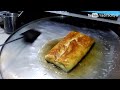 indonesian street food minced beef and egg martabak