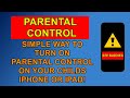 How to 15 Set Parental Controls on your iPhone or iPad Running IOS 15