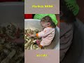 Monkey NANA bitten by crab #monkeyfamily #babymonkey #smartmonkey #monkey #shorts #monkeyvideo