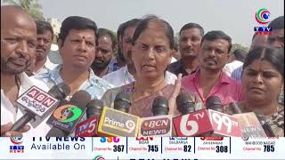 Maheshwaram MLA Sabitha Indra Reddy inspected Komatikunta, Erragunta \u0026 Pochamma Kunta ponds.