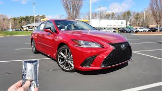 2021 Lexus ES 350 F Sport: Start Up, Test Drive, Walkaround and Review