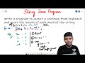 Length of Each Word in a Sentence - String Java Program | Class 10, 11 Computer ICSE / ISC