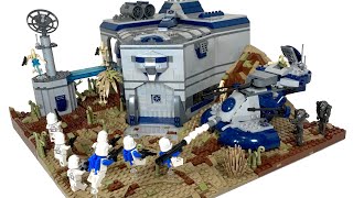 TIMELAPSE LEGO Star Wars Separatist Base on Saleucami MOC