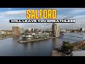 Stunning Drone Flight over Salford - Exploring the Beauty of this Vibrant City from Above