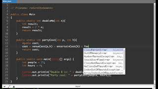 Java Methods Lesson 4) Return Statements