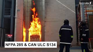 Fire testing at TECNALIA laboratories