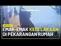 Video Viral: Gagal Kendalikan Motornya, Emak-emak Kecelakaan di Dalam Pekarangan Rumah