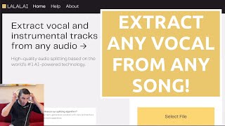 How to Extract Vocals from ANY Song! (Lalal.ai Review)