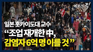 [에포크픽] 일본 홋카이도대 교수 “조업 재개한 中, 인구 40% 가량 감염될 것”