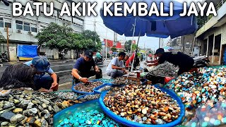 BISNIS BATU AKIK MULAI MENGGELIAT || BAHAN BATU AKIK DAN BLACK OPAL DI LAPAK ABAH SOLEH