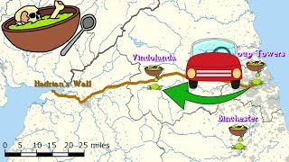Driving Hadrian's Wall from (Wallsend/ Segedunum to Vindolanda) via the Military Road