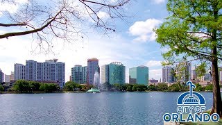 Lake Eola Park in Downtown Orlando Florida | Walking Tour