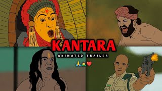 Kantara Climax scene video 🙏❤️/ animated official kantara trailer/ #rishabshetty #kantara#multiland