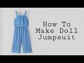 Diy Doll Jumpsuit Making In 1 minute ⚡ | Easy Tutorial | Barbie 👗 | Doll 👗 | Artistic Dolls