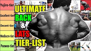 The ULTIMATE Back/Lats Exercises Tier-List (Yujiro-tier to Peewee-tier)