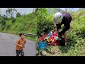 The poor girl went into the forest to pick fruits to sell and bought things to make a living