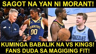 Kuminga BABALIK na! Warriors Fans DUDA | SAGOT ni Morant ang MULTA ng MAANGAS na Rookie