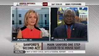 Clyburn interviews with Andrea Mitchell on MSNBC.