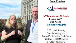 NY Islanders and NYC SHRM