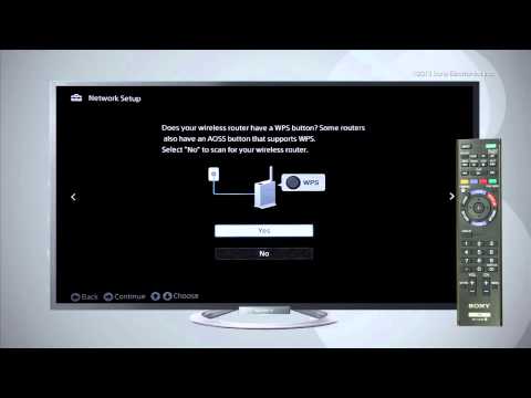 How To Connect To a Wireless Network using a Sony BRAVIA® LCD TV With Built In Wi-Fi How To Connect To a Wireless Network using a Sony BRAVIA® LCD TV With Built In Wi-Fi