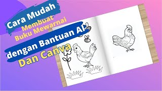 Cara Mudah Membuat Buku Mewarnai dengan Canva dan AI | #canvatutorial #canvaeducation