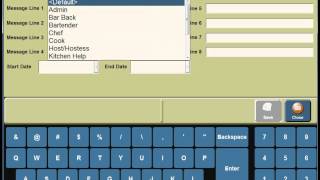 2TouchPOS Employee Messages
