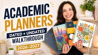 2026-2027 Academic Planner Walkthrough | Dated & Undated Student Planner Overview