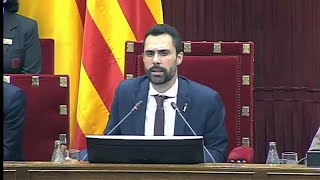 El parlamento catalán aprueba una moción de autodeterminación