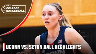 PAIGE BUECKERS 30-PIECE 😤 UConn Huskies vs. Seton Hall Pirates | Full Game Highlights