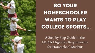 Does Your Homeschooler Wants to Play College Sports? | A Guide to NCAA Eligibility Requirements