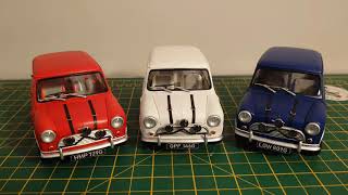 1/24 scale Tamiya Morris Mini x3